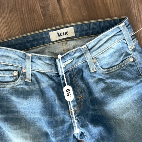 Acne dark wash low rise skinny jeans - Picture 5 of 6